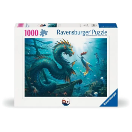 Ravensburger Rompecabezas 12001434 Dragón, Sirena y Tortugas de Aguas Profundas 1000 Piezas a partir de 14 Años
