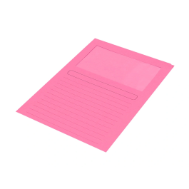 Q-connect Subcarpeta Cartulina DIN A4 Colores Surtidos con Ventana Transparente 120g/m2 Paquete de 25 Unidades