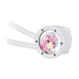 Thermaltake TH240 V2 Ultra EX ARGB Sync AIO Liquid Cooler 240mm - Ventiladores 120mm ARGB, Bomba 3300 RPM, LCD, Snow Edition Blanco