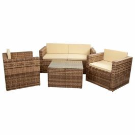 Juego de muebles Alexandra House Living Marrón Natural 4 Piezas