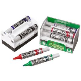 Pentel Marcadores Pizarra Blanca Maxifló C-Surtidos Set 4 Ud + Borrador Magnético Precio: 10.50000006. SKU: BIXMWL5S-4N
