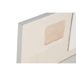 DKD Home Decor Cuadro Urban Abstracto de Lienzo y MDF Beige Blanco 150x50x3 cm (2 Unidades)