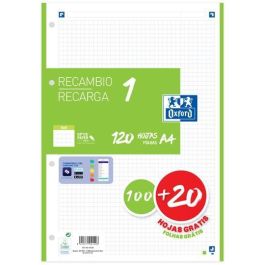 Oxford Classic 120 Hojas A4 Sueltas 90 gr 5x5 mm 4 Taladros Banda Verde Recambio Papel OptikPaper Precio: 4.58999948. SKU: B1344GDYDJ