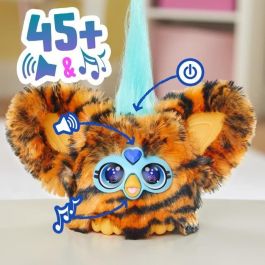Hasbro Mini Furby Furblet Ty - Bee, Juguete Electrónico con Clip de Llavero, 45 Melodías K-pop, para Edades 6+