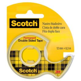 Scotch 7100276528 Cinta Adhesiva Doble Cara Permanente con Dispensador 12,7 mm x 6,3 m, Adhesión Fuerte, Transparente Precio: 8.59000054. SKU: B193LNRWSB