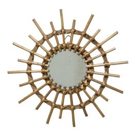 Decoris Espejo de mimbre forma de sol Ø40x2,5cm colores/modelos surtidos