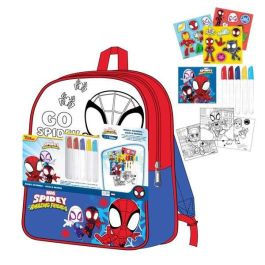 Cerdá Diy Set Mochila Spidey para Niños +3 Años Roja 30x38x14 cm