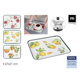 Bandeja de Melamina 27x21 cm 3 Frutas - La Mediterranea (18 Unidades) Precio: 46.49999992. SKU: B162YKPMMG