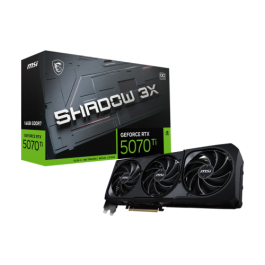 MSI GeForce RTX 5070 Ti SHADOW 3X OC 12GB GDDR7 256-bit PCIe x16 5.0 3 Ventiladores