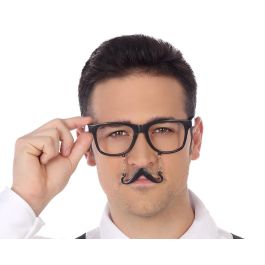 Gafas con Bigote Negro Elegante para Disfraces y Fiestas Temáticas - Accesorio Adulto Precio: 1.49999949. SKU: S1129930