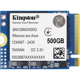 Kingston NV3 M.2 2230 SSD NVMe 500GB, M.2 2230, PCIe 4.0, 5000 MB/s Lectura, 3000 MB/s Escritura para Portátil/Consola