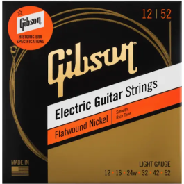 Gibson Eléctrica Nickel Flatwound Light 12-52 Juego Cuerdas Precio: 27.69000058. SKU: B1B4JJXGRA