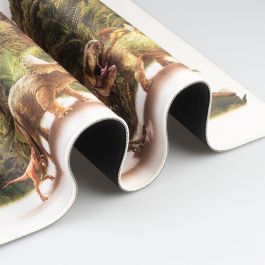 ERIK Alfombrilla Gaming Jurassic Park 80x35cm Superficie Textil Impermeable Base Goma Antideslizante