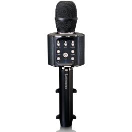 Lenco BMC-090 Micrófono Karaoke Inalámbrico Bluetooth 5W Negro con Altavoces Integrados