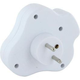 Chacon CHA5411478400066 Dominó 3x16A Triangular con Interruptor, Blanco