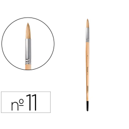 Liderpapel Pincel para Pintura al Óleo y Acrílica Nº 11 Punta Redonda de Pelo de Cerda Certificado FSC Precio: 25.8819. SKU: B1DFV4GYPH