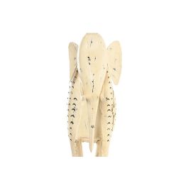 DKD Home Decor Figura Decorativa Elefante Indio de Metal Blanco 18 x 58 x 47 cm (Pack de 2 Unidades)