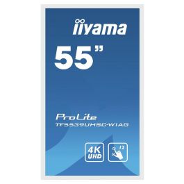 iiyama TF5539UHSC-W1AG Pantalla Táctil Interactiva 55" 4K UHD PCAP IPS 15 Puntos Open Frame Antirreflejos Touch-Through-Glass Blanca Uso 24/7 iiyama TF5539UHSC-W1AG Pantalla Táctil Interactiva 55" 4K UHD PCAP IPS 15 Puntos Open Frame Antirreflejos Touch-Through-Glass Blanca Uso 24/7