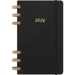 Moleskine DSSPB12MWH3Y26 Agenda 2026 Tapa Blanda 12 Meses Espiral L (13 x 21 cm) Negra