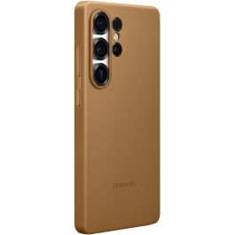 Samsung EF-VS938 Funda Kindsuit para Galaxy S25 Ultra, Protección Anticaída y Rayones, Imitación Piel, Color Camel