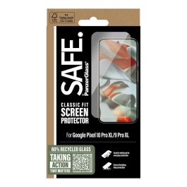 PanzerGlass Protector de Pantalla SAFE para Google Pixel 10 Pro XL / 9 Pro XL, Vidrio Templado, Resistente a Golpes y Rayones, Aplicación en Seco, Transparente