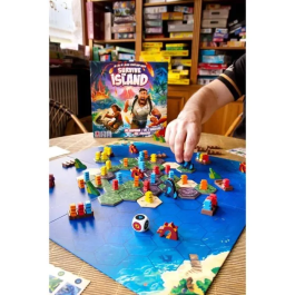 Asmodee Sobrevive a la Isla - Juego de Mesa (Idioma Francés)