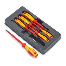Knipex Juego de destornilladores aislados VDE 6 piezas 002012v02 para trabajos hasta 1000V Knipex Juego de destornilladores aislados VDE 6 piezas 002012v02 para trabajos hasta 1000V
