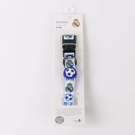 Real Madrid T3S:S/M Collar oficial para perros Cerdá, Talla S-M, Color Azul