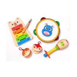 Molto Set Musical de Aprendizaje con Pandereta, Xilófono, Castañuelas y Maracas de Madera para Niños desde 1 Año Precio: 28.88999993. SKU: S2422589