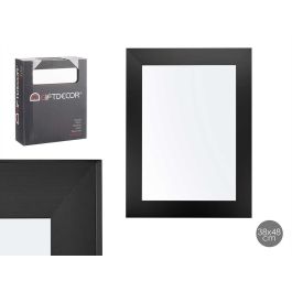 Espejo 38x48 cm marco negro Giftdecor - Madera MDF y vidrio (6 Unidades) Precio: 41.50000041. SKU: S3606499