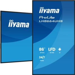 Iiyama LH8664UHS-B3AG Pantalla de Señalización Digital 85.6" 4K Ultra HD 450 cd/m² Android 24/7