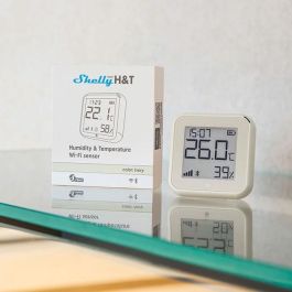 Shelly H&T Gen. 3 Matte Ivory Sensor de Temperatura y Humedad WLAN BT USB-C / Batería