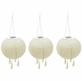 Lumisky LUM3760093541817 Juego de 3 faroles solares Himalaya Ø30cm Beige, crema y boda festiva LED blanco cálido Precio: 39.49999988. SKU: B1HCMZAW8N