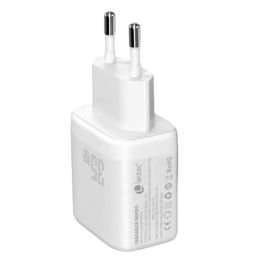 Leotec LECSPH35W2W Cargador de pared universal 35W USB-C PD 3.0 y USB-A para Móviles y Tablets Carga Rápida Blanco Leotec LECSPH35W2W Cargador de pared universal 35W USB-C PD 3.0 y USB-A para Móviles y Tablets Carga Rápida Blanco