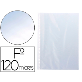 Q-connect Funda Multitaladro Cristal Folio 120 Micras Caja 100 Unidades Precio: 18.49999976. SKU: B12XGB33JA