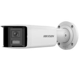 Hikvision Cámara IP bullet 4M AcuSense Panoramic lente dual 2.8mm WDR H.265+ IP67 12V/PoE. Audio, alarma, luz blanca 40m Precio: 298.53362. SKU: B19HCLWSXL