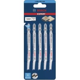 Bosch T308BF Hojas de sierra de calar EXPERT Hardwood 2-side clean para madera noble, bimetálicas (5 unidades)