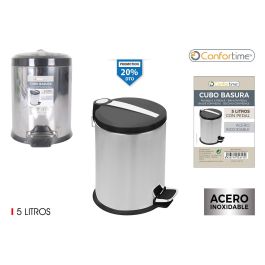 Cubo de Basura de Metal con Pedal 5L - Confortime (4 Unidades) Precio: 48.99121205. SKU: S2209749