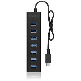 ICY BOX IB-HUB1700-C3 HUB USB-C de 7 Puertos con 7x USB 3.0
