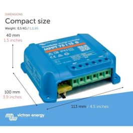 Victron VIC8719076040804 Regulador Solar MPPT 75/15 para Baterías 12V/24V, 15A Victron VIC8719076040804 Regulador Solar MPPT 75/15 para Baterías 12V/24V, 15A