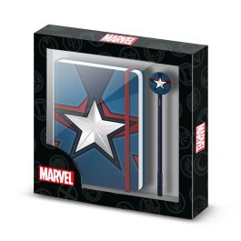 Caja Regalo con Diario y Bolígrafo Fashion Courage Marvel Capitán América Azul Precio: 11.49999972. SKU: B1AWH7N74D