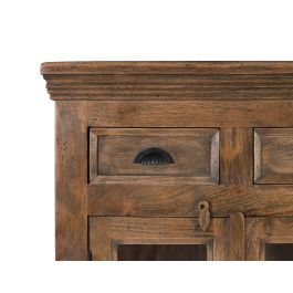 Giner y Colomer Aparador Alto en Madera de Mango con Puertas Talladas a Mano, Avellana, 73x120 cm