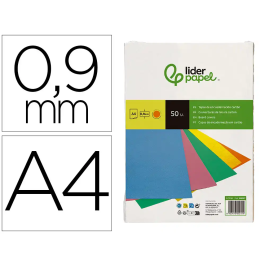 Liderpapel Tapa Encuadernación Cartón A4 0,9mm Naranja Fluor Paquete 50 Unidades Precio: 21.58999975. SKU: B12Y5ZYK9T