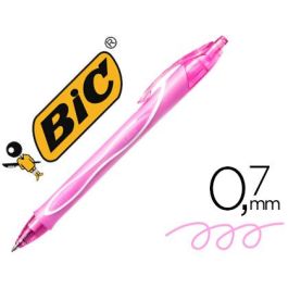 Boligrafo Bic Gelocity Quick Dry Retractil Tinta Gel Rosa Punta De 0,7 mm 12 unidades Precio: 23.50000048. SKU: B1A4FJCM4S