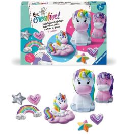 Ravensburger RAV00025531 - Figuras de unicornio Be Creative, 10 objetos de yeso para hacer, Decoración, Ocio creativo, A partir de 7 años