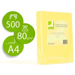 Papel Color Q-Connect Din A4 80 gr Amarillo Paquete De 500 Hojas Precio: 10.78999955. SKU: B15EMH72DB