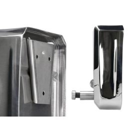 Q-connect Dispensador de Jabón Manual 800 ml Acero Inoxidable 115x56x179mm