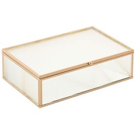 DKD Home Decor Joyero Organizador Glam Dorado de Cristal y Metal para Joyas y Bisutería 15x6.5x24 cm Precio: 15.49999957. SKU: B154Q4JWF4