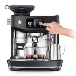 Sage Cafetera Espresso Automática Oracle Jet Negro Trufado, Pantalla Táctil, Sistema ThermoJet Sage Cafetera Espresso Automática Oracle Jet Negro Trufado, Pantalla Táctil, Sistema ThermoJet
