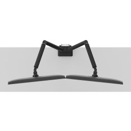 Neomounts DS70-250BL2 Soporte de Mesa para 2 Monitores de 17-32" hasta 9kg, Resorte de Gas, Pinza/Atornillado, Negro